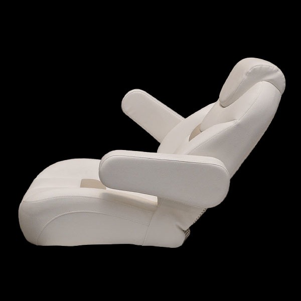Godfrey Hurricane White Beige Reclining Boat Captains Seat / Chair