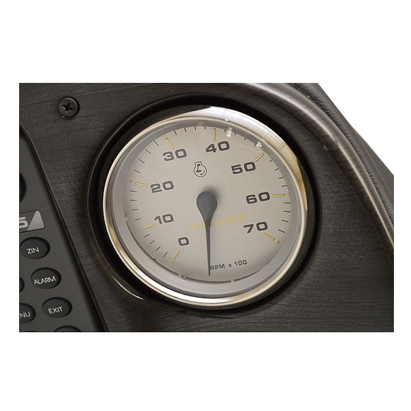 Stratos 201 XL Black Silver Boat Gauge Switch Dash Panel Board 38301A