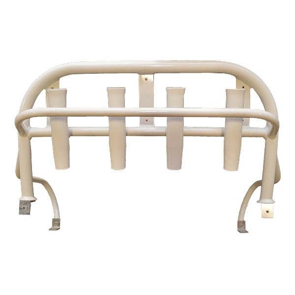 Ranger 9851441C Aluminum Boat Lean Post Backrest Frame w/ Rod Holders