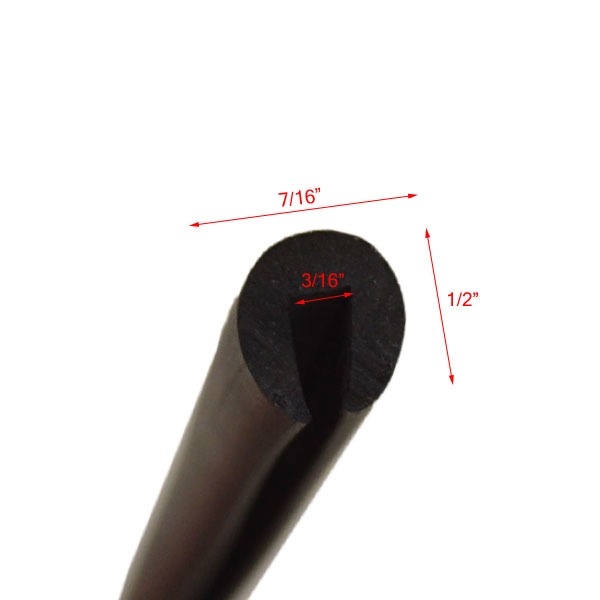 Tracker Marine 181842 OEM Black 3/16" Marine Rubber Boat U Trim Molding