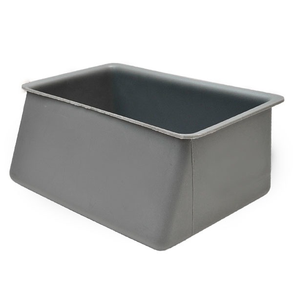 Tracker Gray 4Gal 15 7/8 x 11 x 6 7/8 Plastic Boat Livewell Baitwell Tank