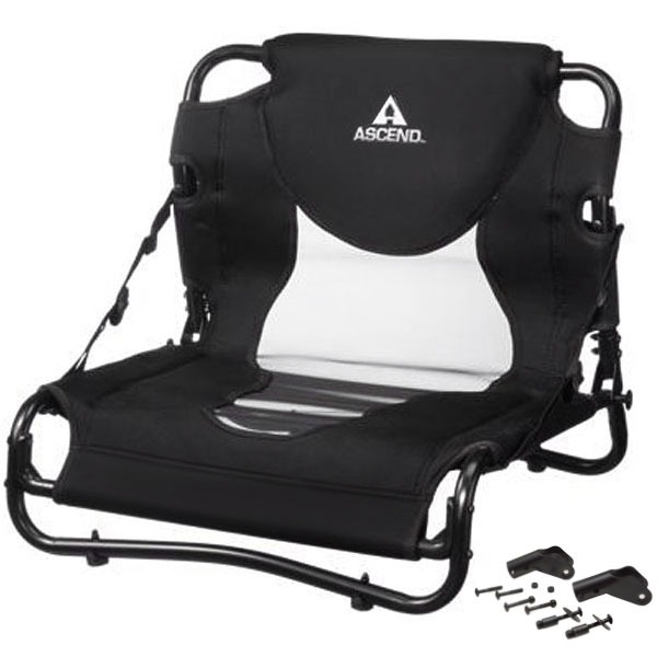 Bass Pro Ascend Elite Black White Kayak Boat Clamp on Seat 1896015