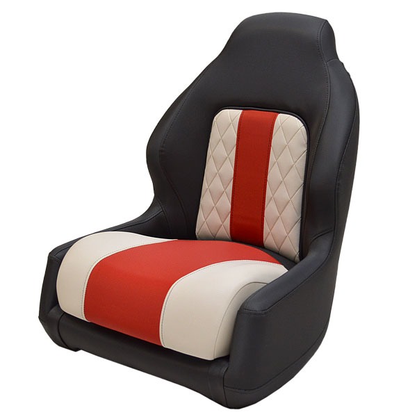 Glastron 0481924 Veada Black Red White Boat Bucket Helm Seat Chair