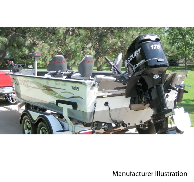 LUND 1999819 WAVE WACKER OEM STB VANTAGE W/ PORT KICKER BOAT SPLASH