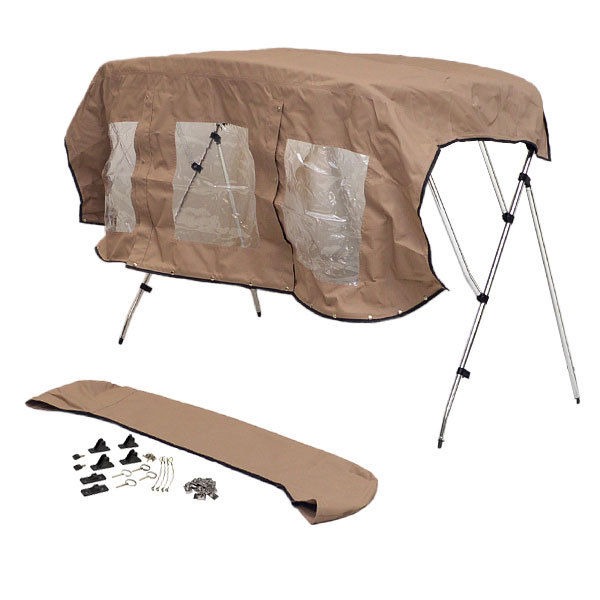 LUND 07 PRO V 1800 IFS BEIGE 6181 ALUM BOAT BIMINI TOP 1997062 /