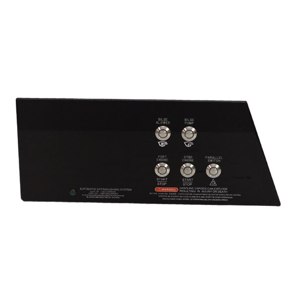 Sea Ray 210 SLX Black 2016 Boat Push Button Switch Panel Assembly