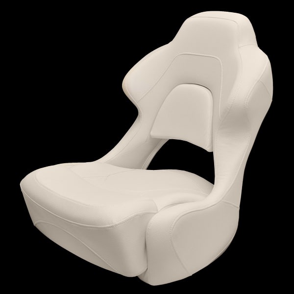 Larson 83035116 / 2010 White Vinyl Boat Helm Bolster Seat (Single) eBay