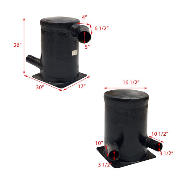 Carver Marquis Yachts 5104413 Centek 1062161 Fiberglass Boat Exhaust