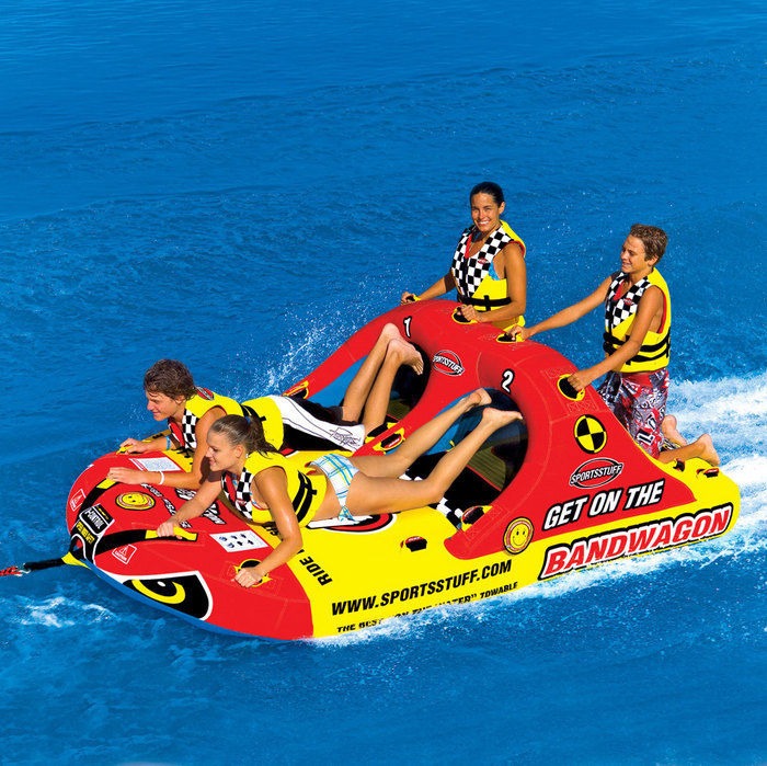 New Sportsstuff Towable Boat Tube 14 Rider BANDWAGON 2+2 531620 eBay