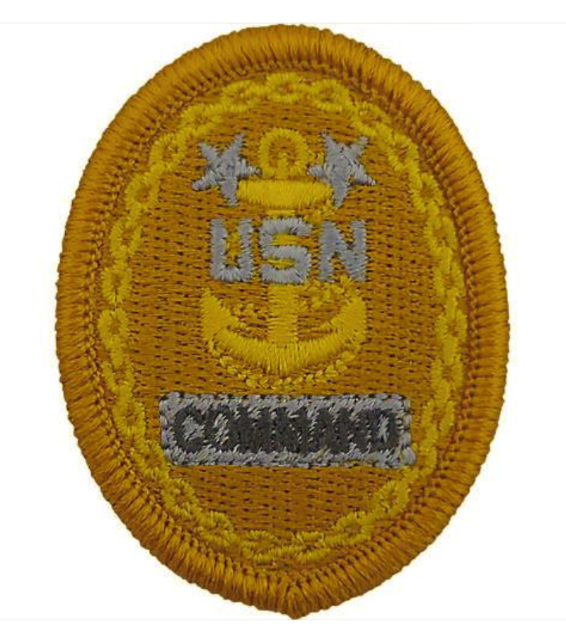 Vanguard NAVY EMBROIDERED BADGE E9 COMMAND EMBROIDERED ON COVERALL