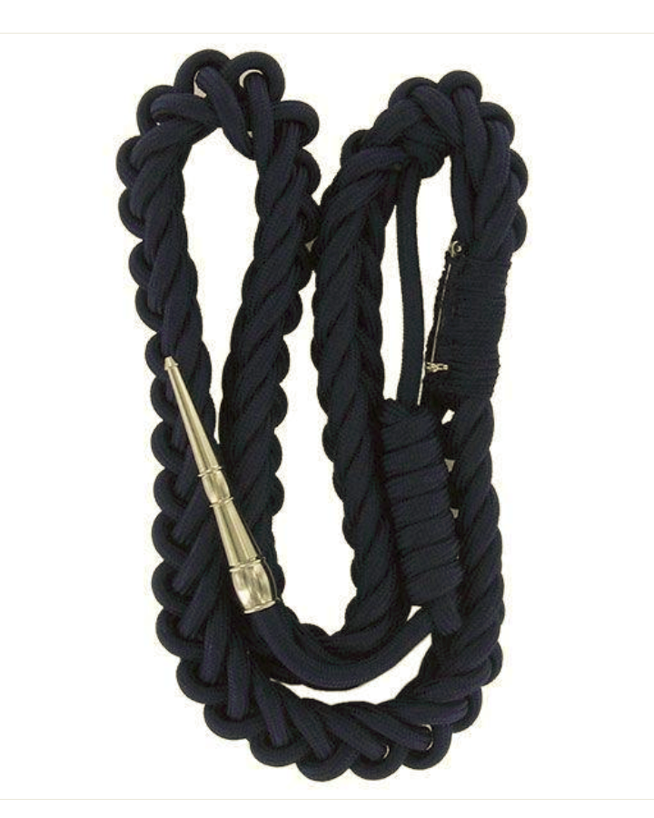 Vanguard AIR FORCE HONOR GUARD CORD NAVY BLUE LOOP WITH SILVER TIP