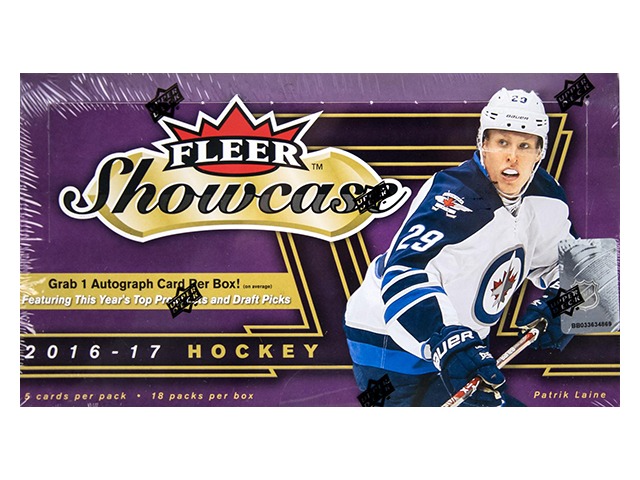 2016/17 Upper Deck UD Fleer Showcase Hockey Hobby 18 Pack Box (Sealed) 16/17