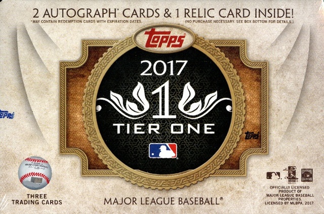 2017 Topps Tier One Baseball Hobby Pack/Box (3 Cards) (Factory Sealed)