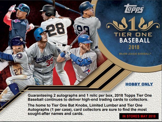 2018 Topps Tier One Baseball Hobby Pack/Box (3 Cards)(Factory Sealed)