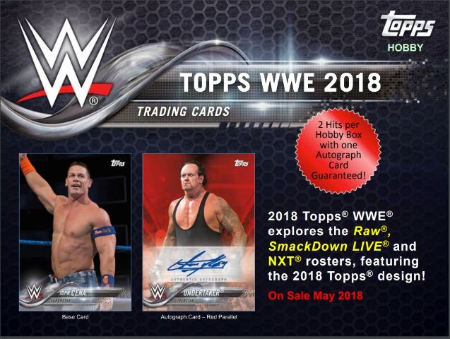 2018 Topps WWE Wrestling Hobby (24 Pack) Box (Factory Sealed)