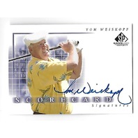 TOM WEISKOPF 2002 Upper Deck SP Scorecard Signatures Autograph #SS-WE