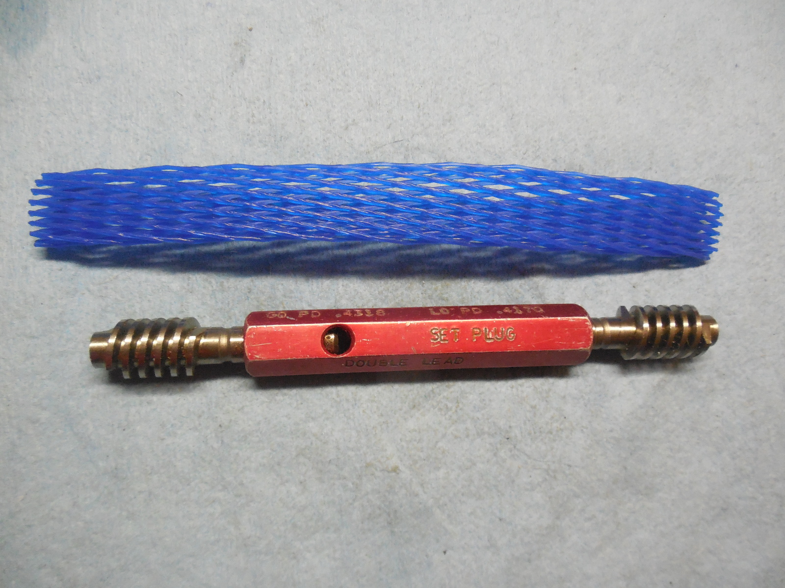 1/2 8 NA 2G ACME L.H. GO NO GO SET THREAD PLUG GAGE P.D.'S = .4318