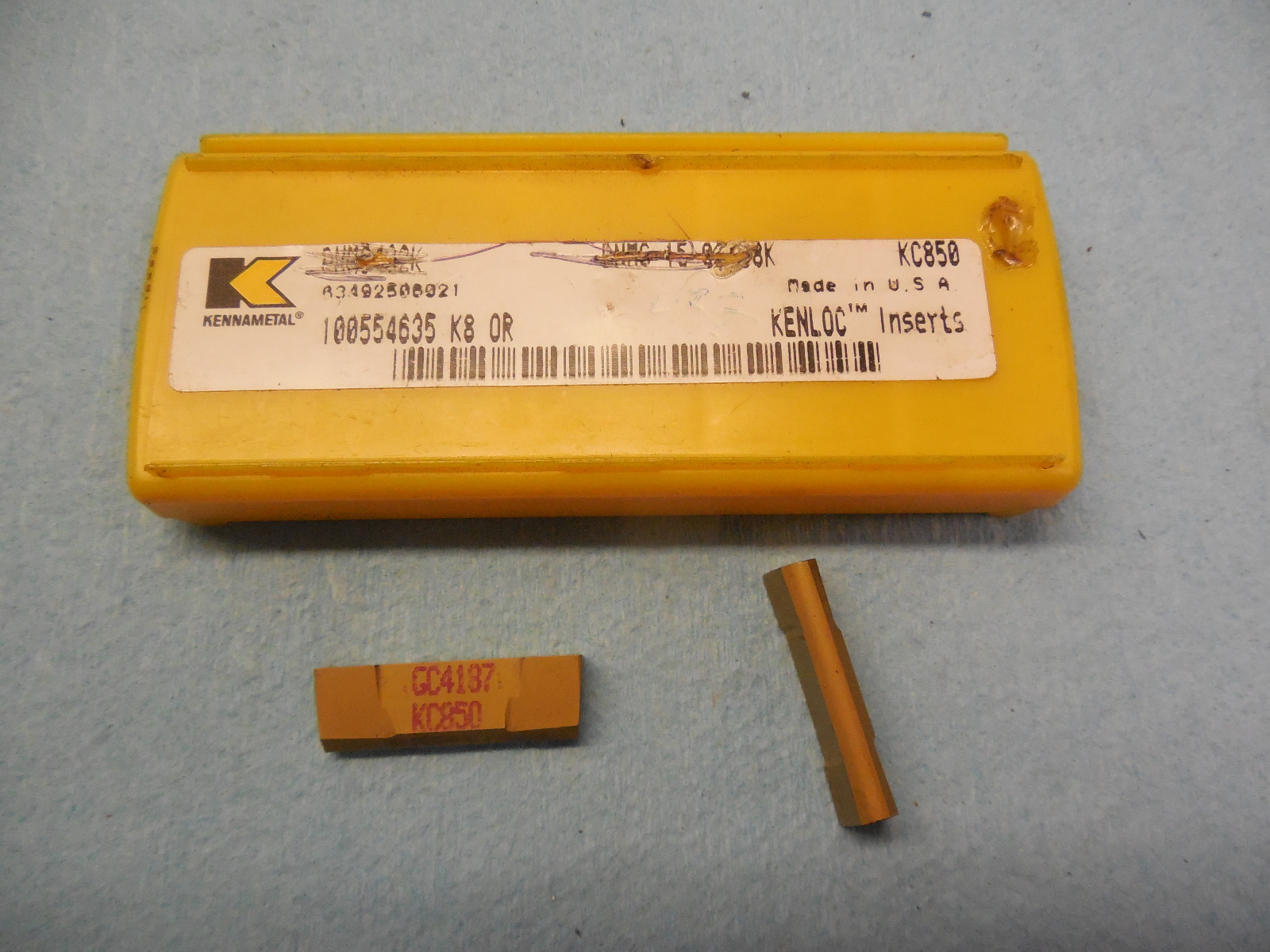 15 pcs LOT OF NEW KENNAMETAL CARBIDE CUT OFF & PARTING INSERTS GS GSP