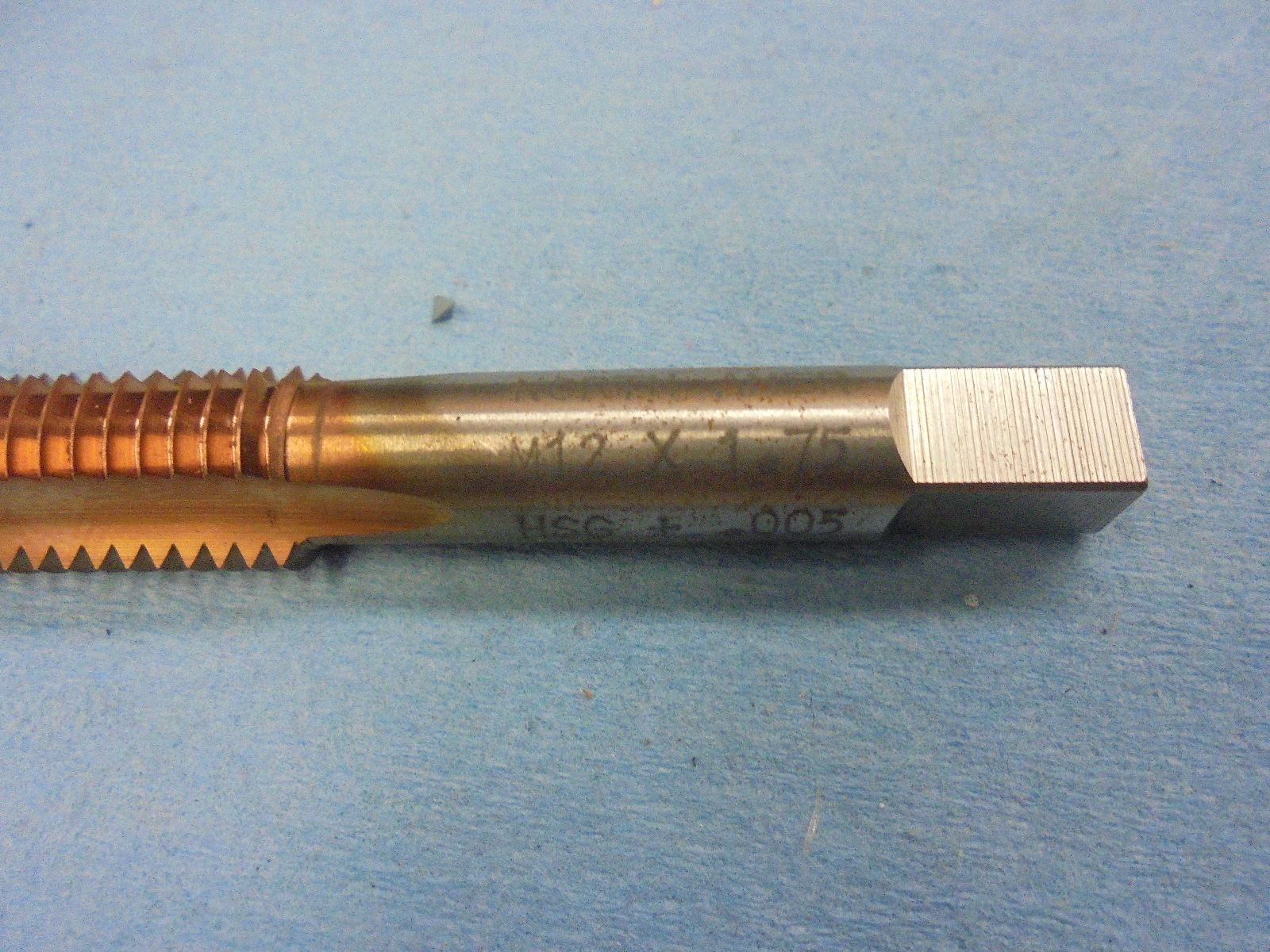 NEW M12 X 1.75 HSG +.005 OVERSIZE TAP 3 FLUTE USA MADE 10X9D MACHINE