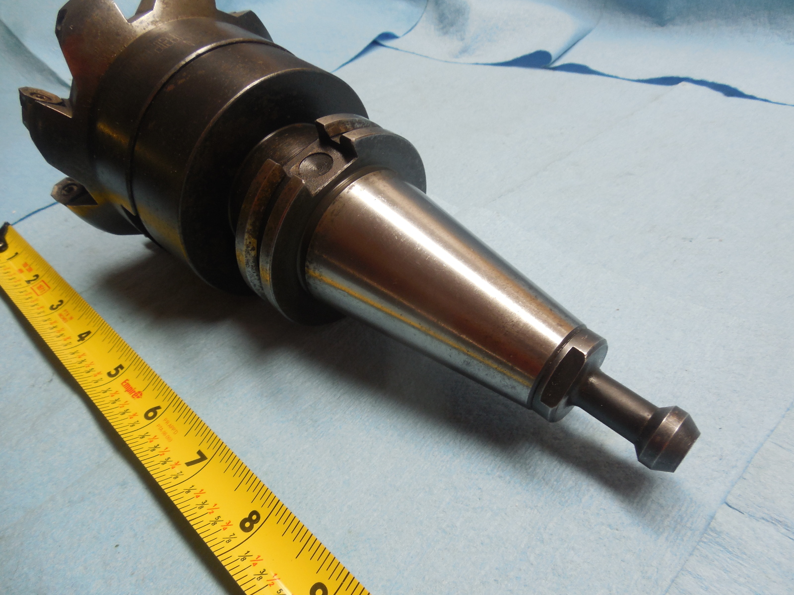 ISCAR FCM D4.00 1.50 11 4" DIA FACE MILL ON CAT 40 CNC TOOL HOLDER