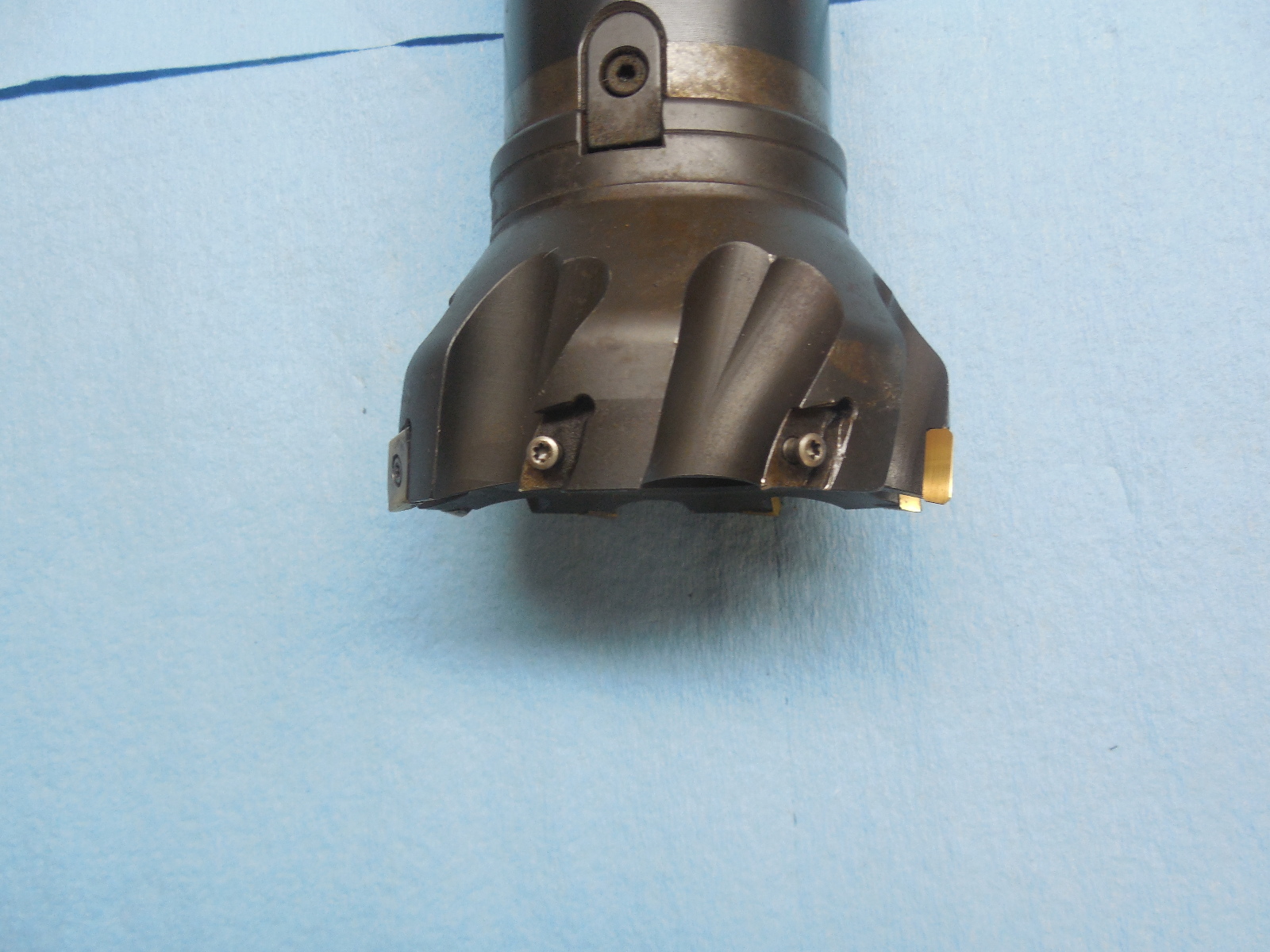 MITSUBISHI MG300R04080 FACE MILL W BT50 TOOL HOLDER & 10 MGEEW INSERTS