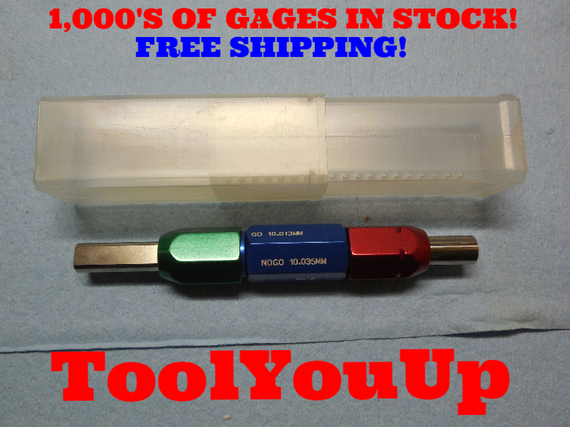 MSI VIKING CLASS Z METRIC SMOOTH PIN PLUG GAGE 10.013 mm & 10.035 mm