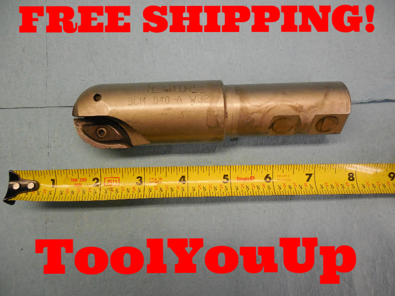 ISCAR BCM D40 A W32 INDEXABLE BALL NOSE END MILL 40 mm DIA X 32 mm