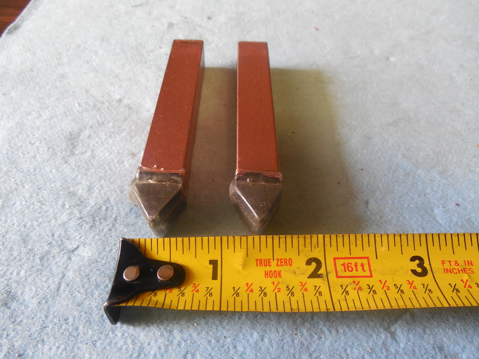 NEW USA MADE E8 2pcs 1/2" SQUARE CARBIDE BRAZED LATHE POINTED TOOL BITS SOUTHBE