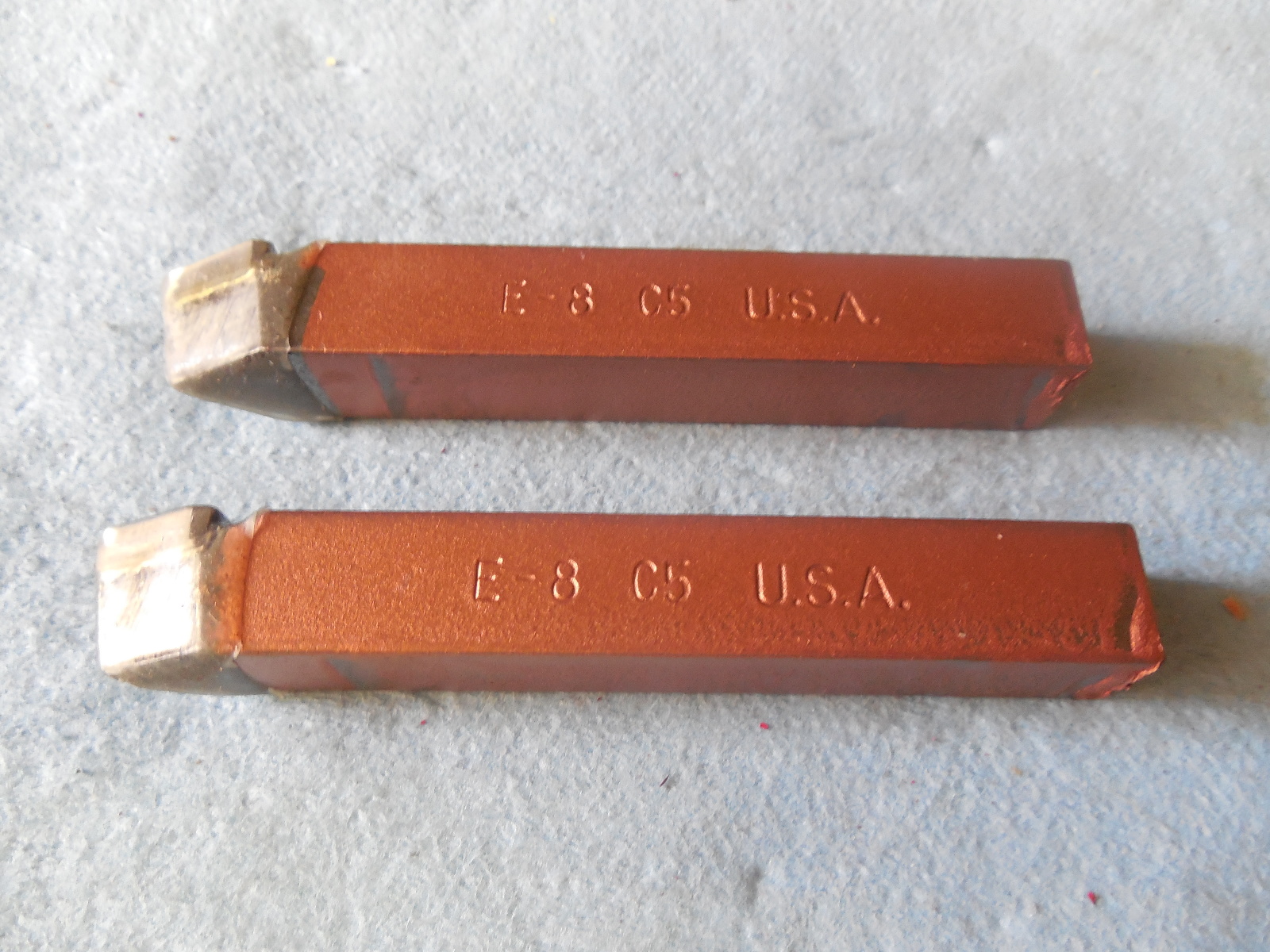 NEW USA MADE E8 2pcs 1/2" SQUARE CARBIDE BRAZED LATHE POINTED TOOL BITS SOUTHBE