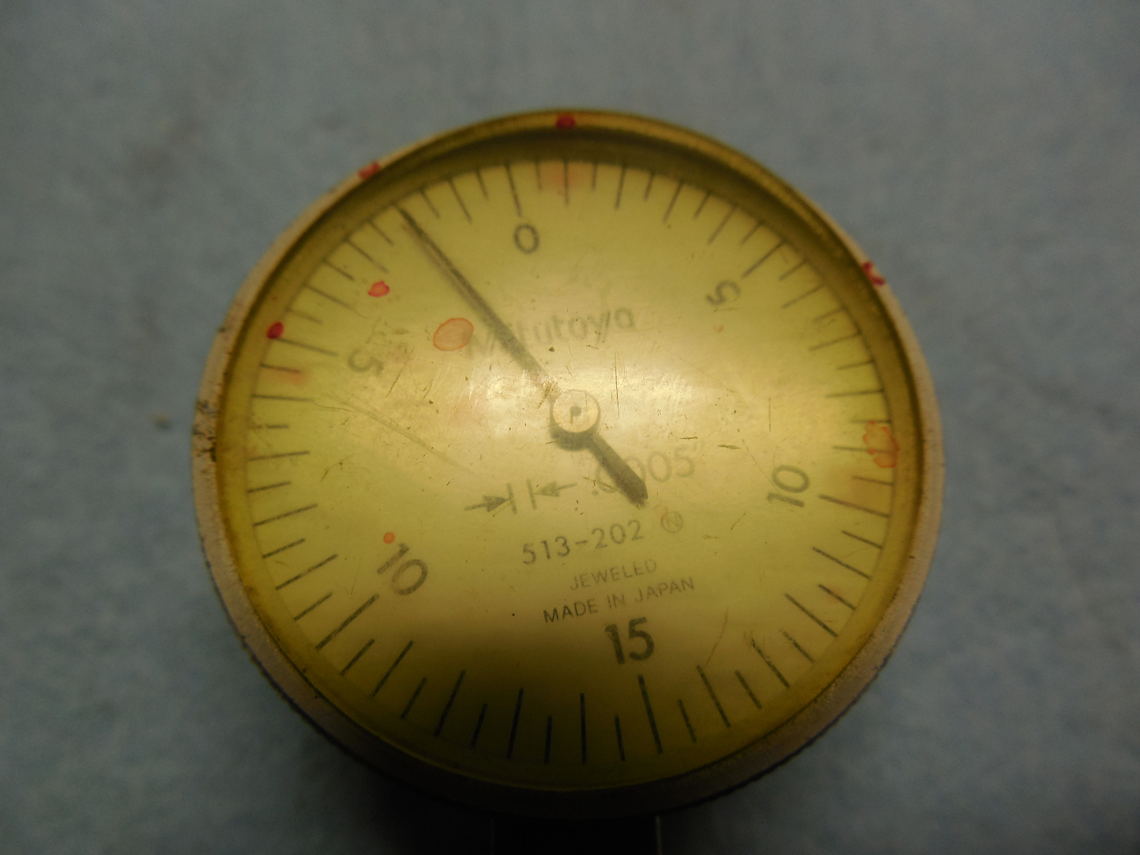 MITUTOYO TEST INDICATOR .0005 NO. 513 202 PRECISION MEASUREMENT