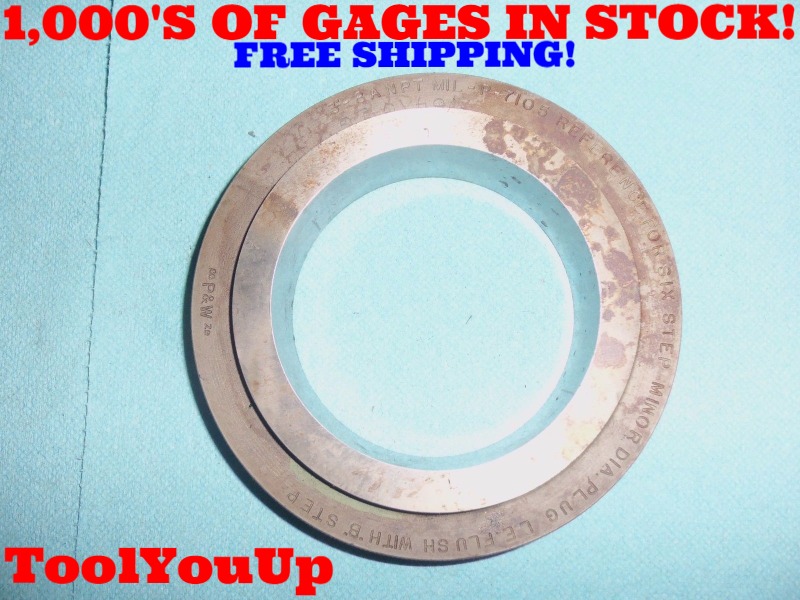 3" 8 ANPT STEP MINOR DIA CALIBRATION RING GAGE TO CALIBRATE PIPE THREAD