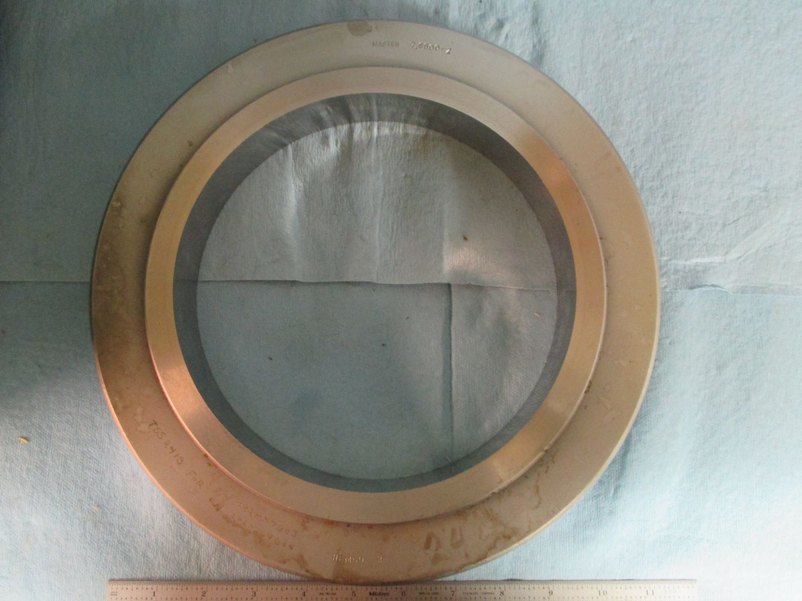 7.6900 Z MASTER SETTING RING GAGE SMOOTH PLAIN BORE INSIDE DIAL BORE