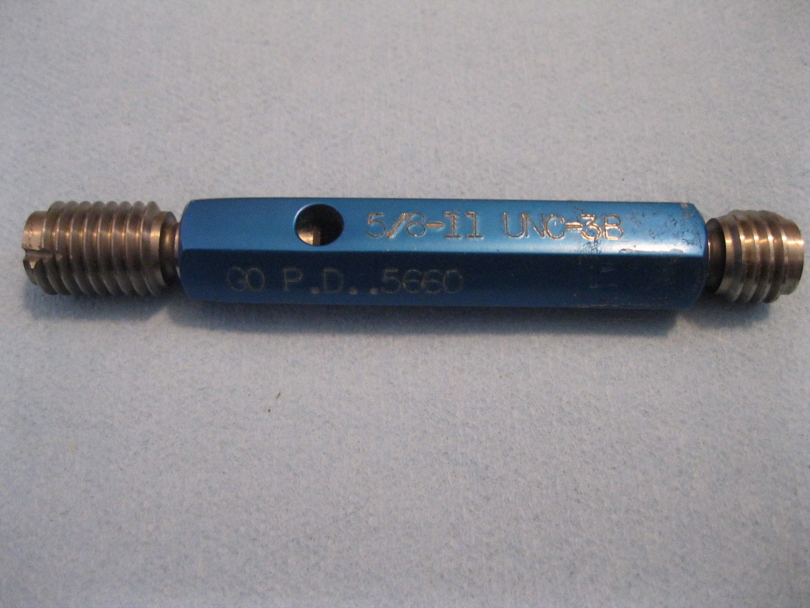 5/8 11 UNC 3B THREAD PLUG GAGE GO NO GO USA 5/8" 11 UNC .6250 TAPER