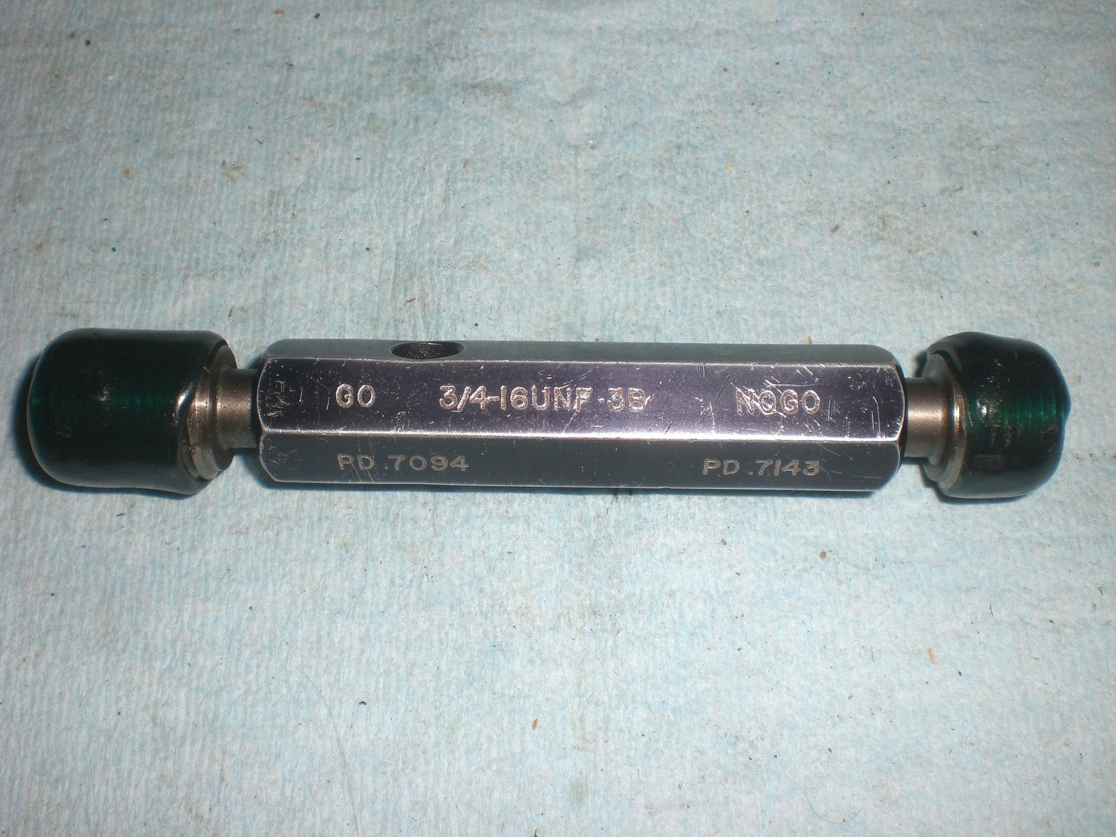 3/4 16 UNF 3B THREAD PLUG GAGE GO NO GO GAUGE MACHINIST TOOLING