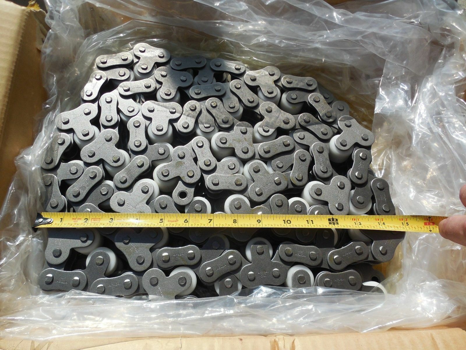 2PCS 10 FEET LONG HITACHI 80TR 3 IN TOP ROLLER CHAIN WITH PLASTIC