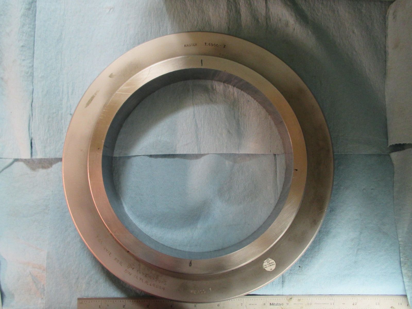 7.6900 CLASS Z MASTER SETTING RING GAGE SMOOTH / PLAIN DIAL BORE GAGE 7