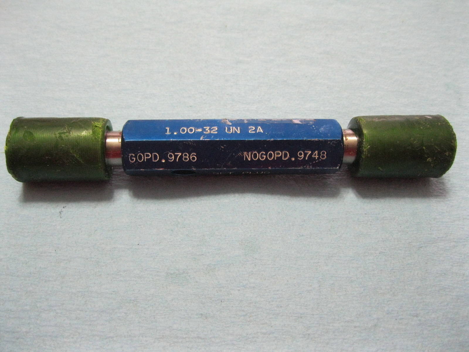 1" 32 UN 2A SET PLUG THREAD GAGE FOR CALIBRATING RING GAGES GO NO GO 1.