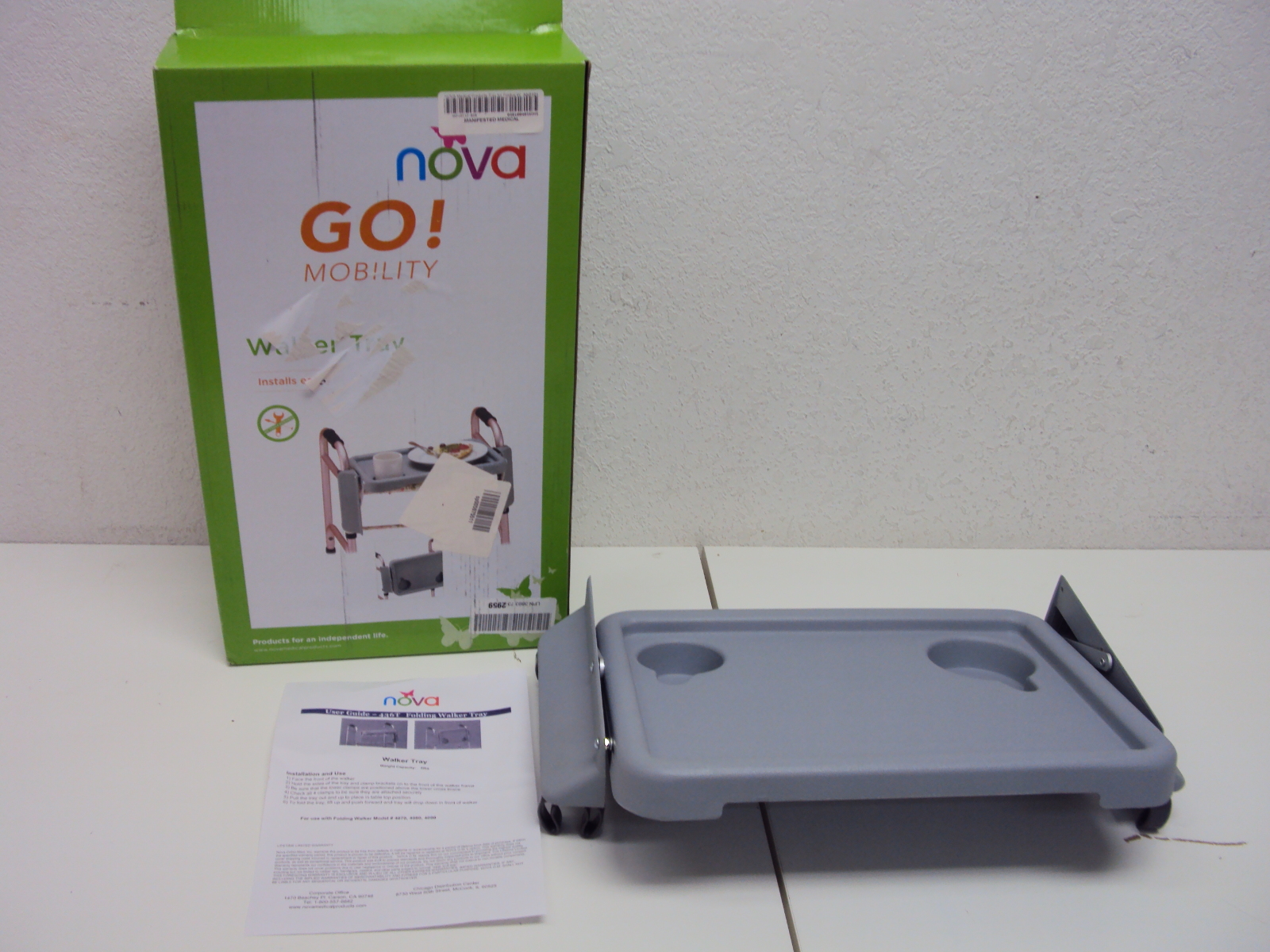 NOVA Medical Products Tray for Folding Walker OPEN BOX eBay