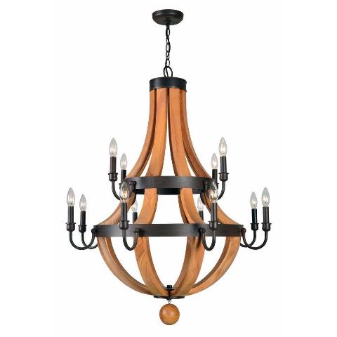World Imports Wi 3068 42 Taylor Collection 12 Light Rust Wood - World Imports Chandelier World Imports Wi 3068 42 Taylor Collection 12 Light Rust Wood - World Imports Chandelier