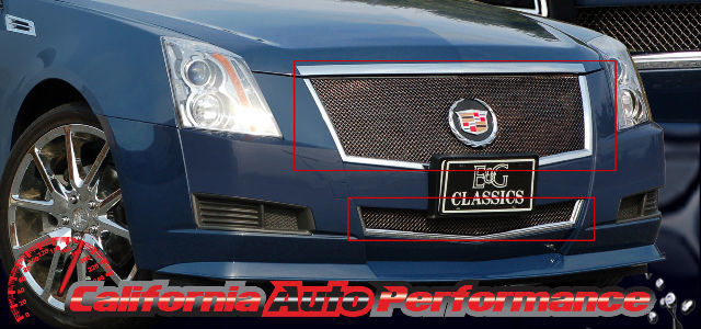 2013 Cadillac CTS Black Ice Stainless 2P Fine Mesh Style E&G Grille 1007-B102-08