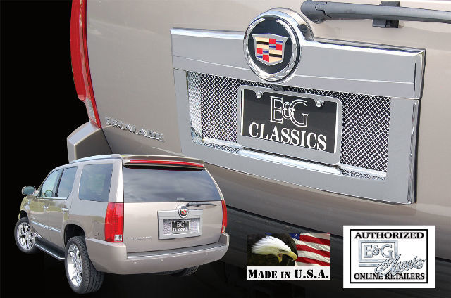 07-2014 Cadillac Escalade / ESV Rear Tag Surrond Mesh E&G Grille 1009-0710-07
