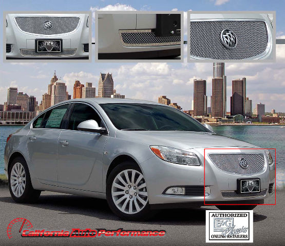 2011-2013 Buick Regal Stainless Steel 2P Fine Mesh Style E&G Grille 1014-0102-11