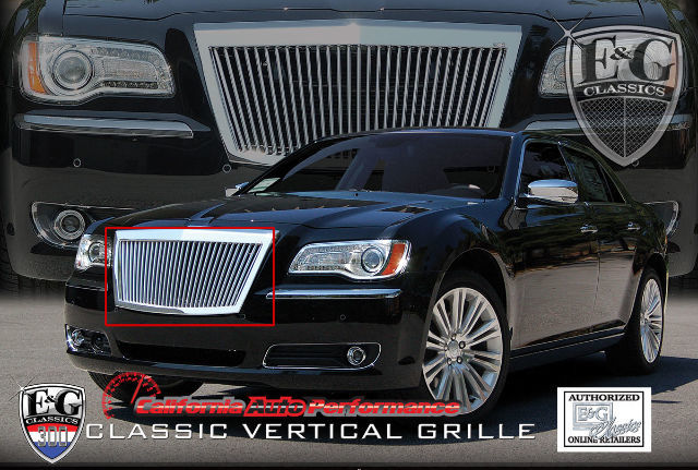 2011-2014 Chrysler 300 Stainless Steel Vertical Style E&G Grille 1099-0101-11