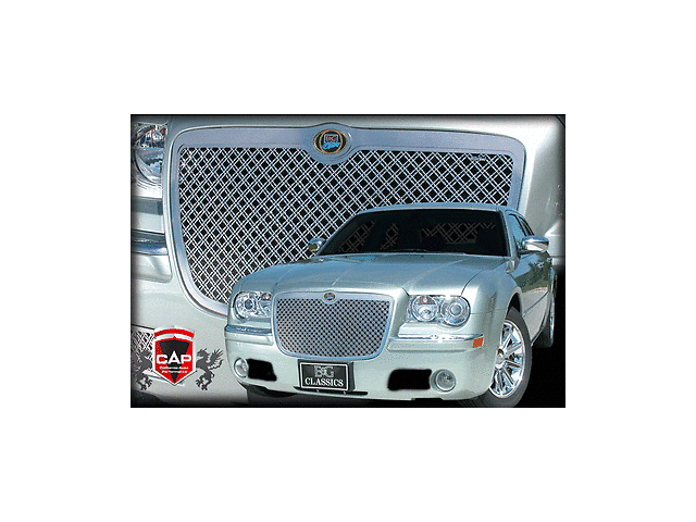 2005-2010 CHRYSLER 300 CHROME DUAL WEAVE MESH E&G GRILLE 1099-0104-05D