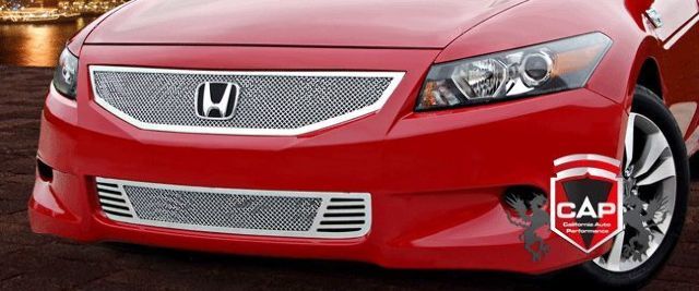 2008-2010 ACCORD COUPE 2P CHROME FINE MESH E&G GRILLE SET 1124-0102-08