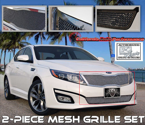 14 2015 OPTIMA Stainless Steel 2PC Fine Chrome Mesh E&G Grille Set 1310-0102-14
