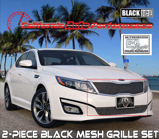 2014 2015 OPTIMA  2PC  Black Ice Fine Mesh E&G Grille Set 1310-B0102-14