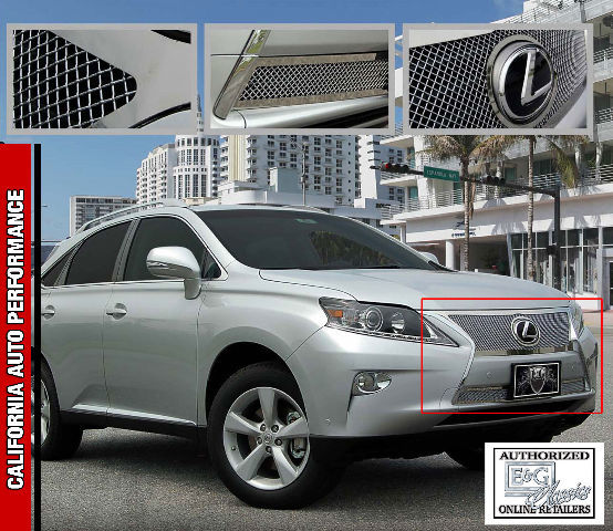 2013 14 Lexus RX350 RX450h Stainless Steel 2P Fine Mesh E&G Grille 1374-0102-13