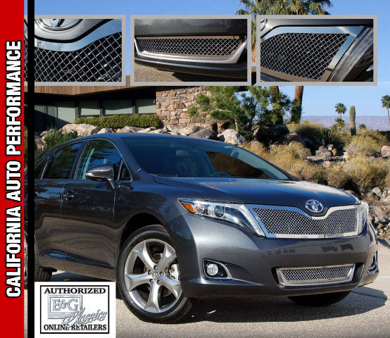 2013 2014 Venza Stainless Steel 2PC Heavy Mesh Style E&G Grille 1395-0104-13
