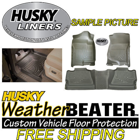 2010 - 2013 Toyota Prius Husky Liner WeatherBeater Floor Mats Gray 98922